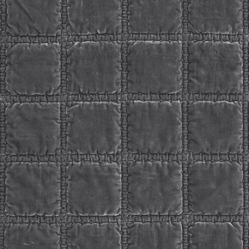 HiEnd Accents Stella Faux Silk Velvet Romantic Western Double Box Stitch Throw Blanket, 50"x60"