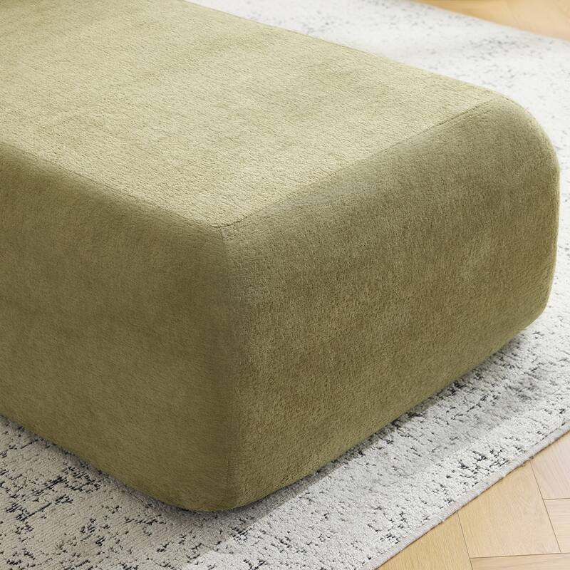 Bezseller Modern Chaise Lounge - Upholstered Sofa with Pillows for Bedroom & Living Room