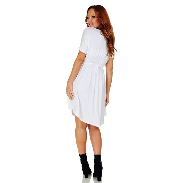 Shop Simply Ravishing Women S Short Sleeve Casual Knee Length