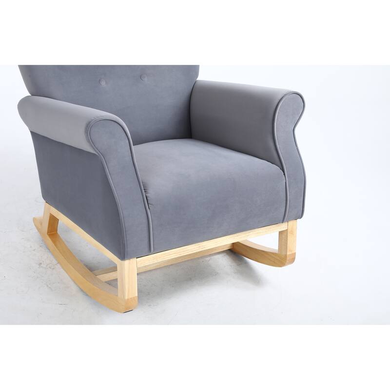 Baby Room High Back Rocking Chair Nursery Chair