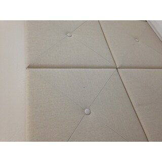 Porch & Den Rigdon Tufted Natural Linen Headboard