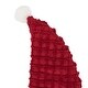 preview thumbnail 3 of 2, Chenille Christmas Santa Hat Stocking 9.5x20 - Stocking 20x9.5