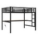 preview thumbnail 23 of 26, Space-Saving Design Loft Bed with Desk, TwinXL/Full Size