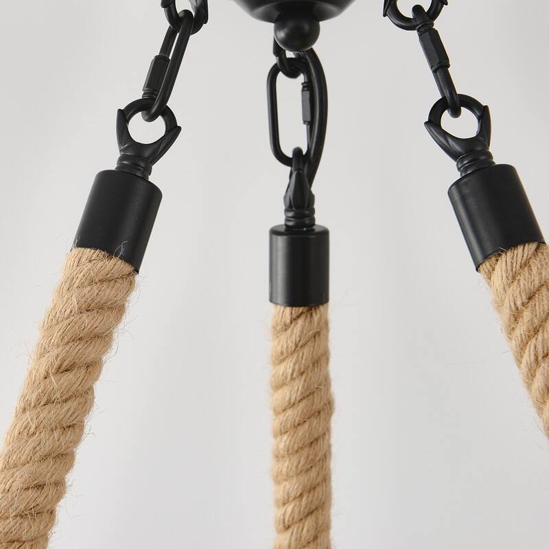 6 Lights Wagon Wheel Chandelier Rustic Wood Farmhouse Chandelier - 25