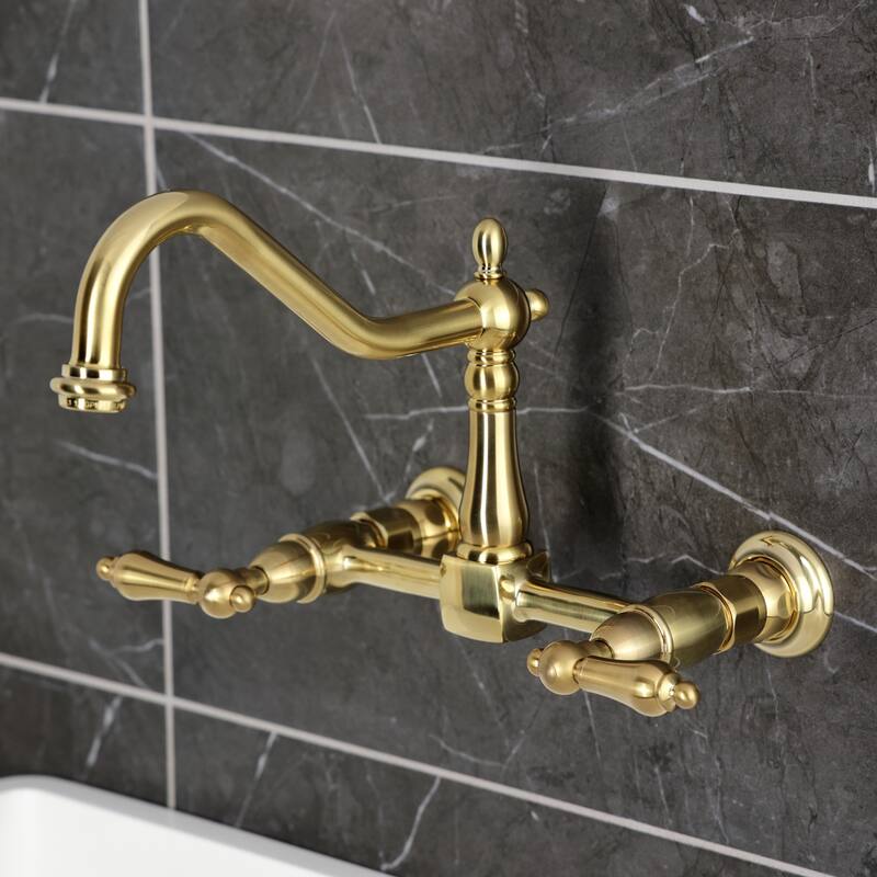 Heritage Two-Handle Wall Mount Kitchen Faucet