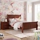 preview thumbnail 59 of 59, Furniture of America Mayday Modern Solid Wood 2-Piece Sleigh Bedroom Set Cherry - Full