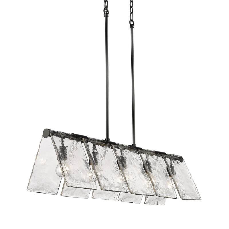 Golden Lighting 6072-LP Serenity 5 Light 11" Wide Linear Pendant