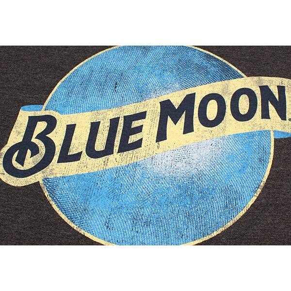 Shop Blue Moon Brewing Company Men S Charcoal Heather Beer Logo T Shirt Overstock 21852056