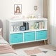 preview thumbnail 6 of 34, Kids bookcase with Collapsible Fabric Drawers，Made of High-Density MDF - Easy Setup