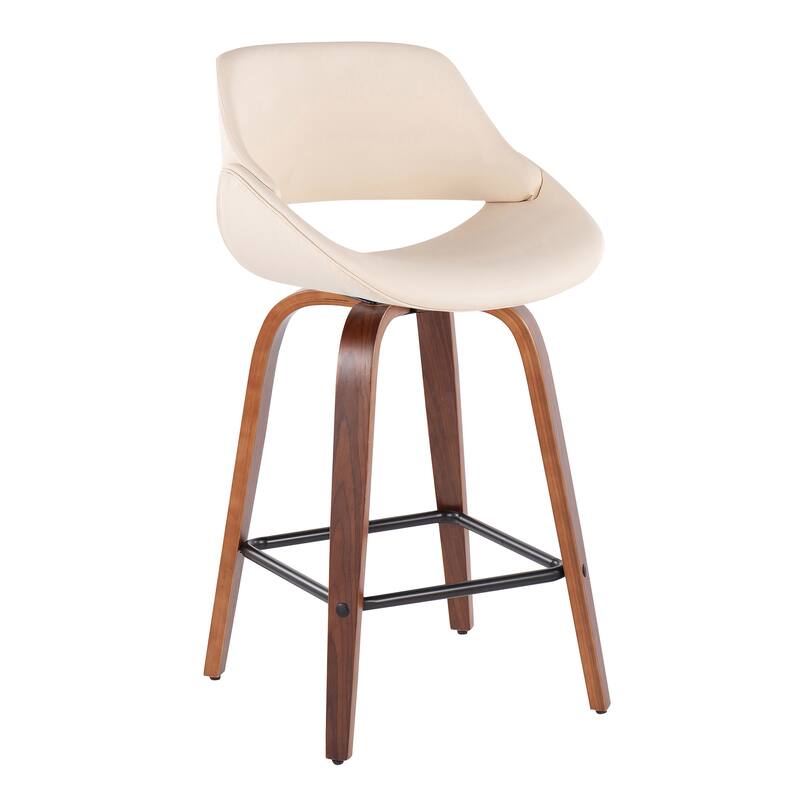 Carson Carrington Svellingen 26" Fixed-Height Counter Stool with Square Footrest (Set of 2)