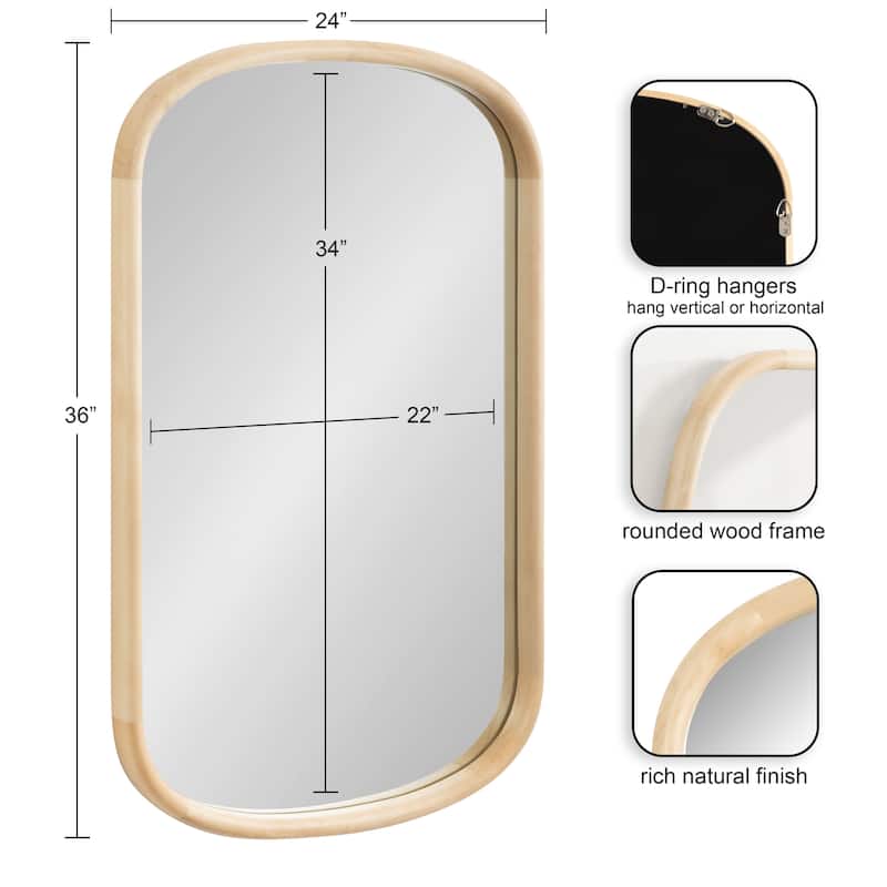 Kate and Laurel Talma Capsule Wall Mirror
