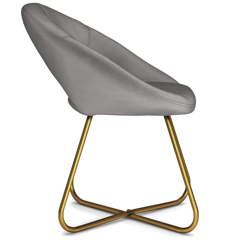 WYNDENHALL Laramie 24" Wide Mid Century Modern Accent Chair - 19.3" D x 26" W x 31.9"H