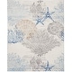 preview thumbnail 26 of 41, Nourison Seaside Indoor only Nature Area Rug 9' x 12' - Ivory/Grey/Blue