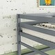preview thumbnail 5 of 9, Grey Twin Pine High Loft Bed with Inclined Ladder