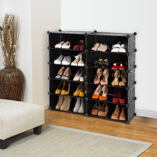 Shop Langria 10 Cube Diy Modular Shoe Rack Organizer 5 Layer