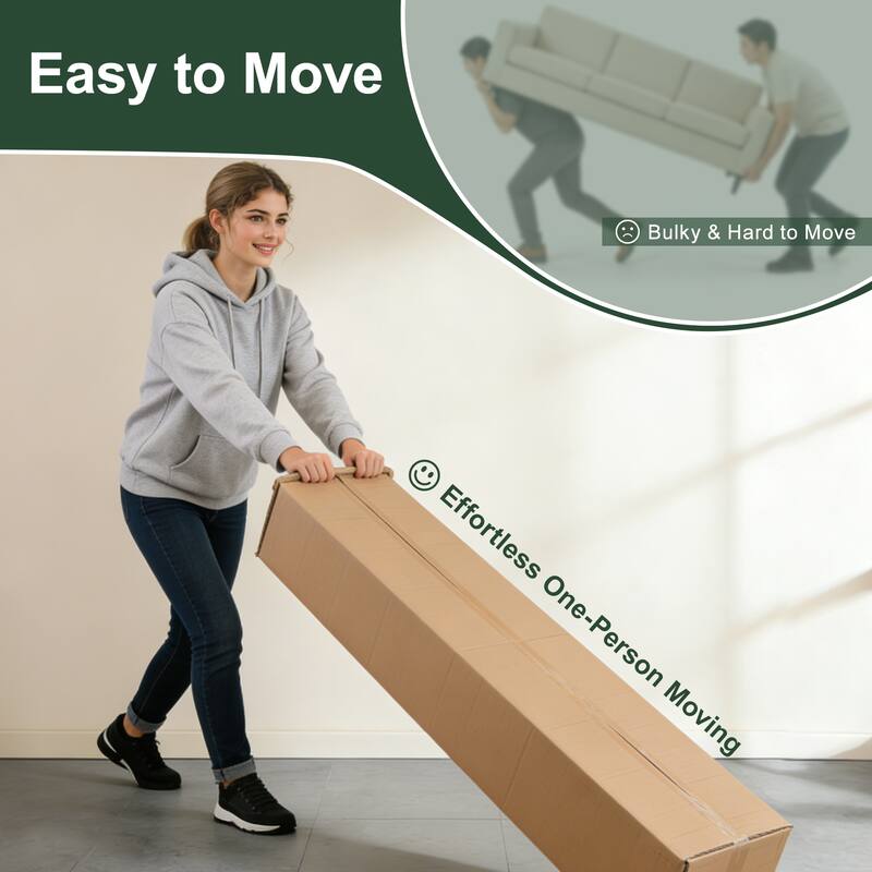 Velvet Tufted Loveseat Sofa Modular Couch, Boneless Deep Seat 2-Seater Couch, Available with/without Ottoman