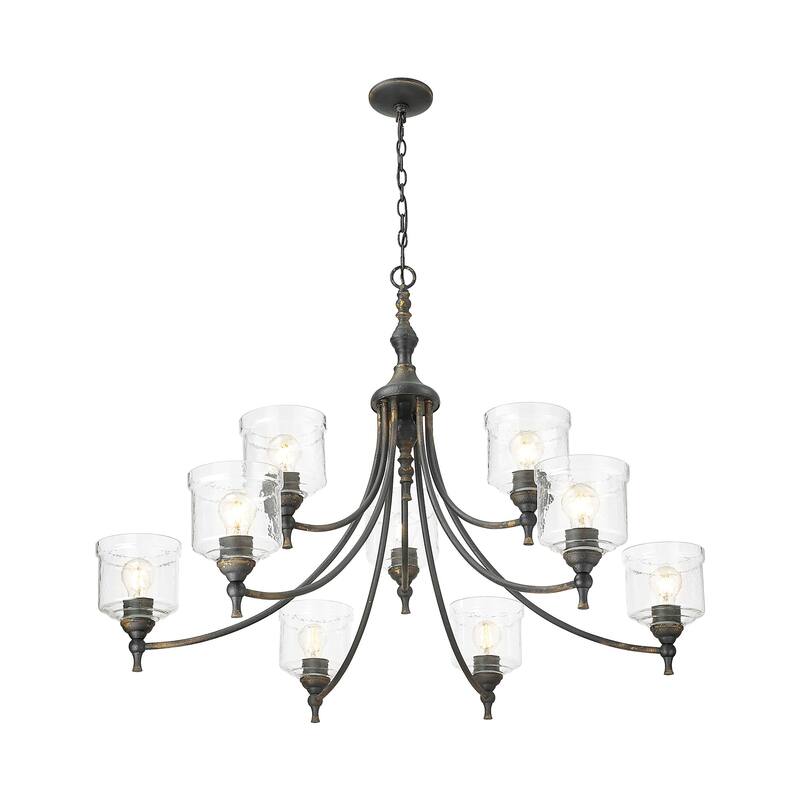Golden Lighting 0806-9 Keating 9 Light 44" Wide Chandelier