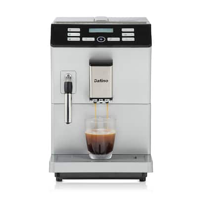 Espresso Machine Fully Automatic Coffee Machine with Milk Tank, Silver