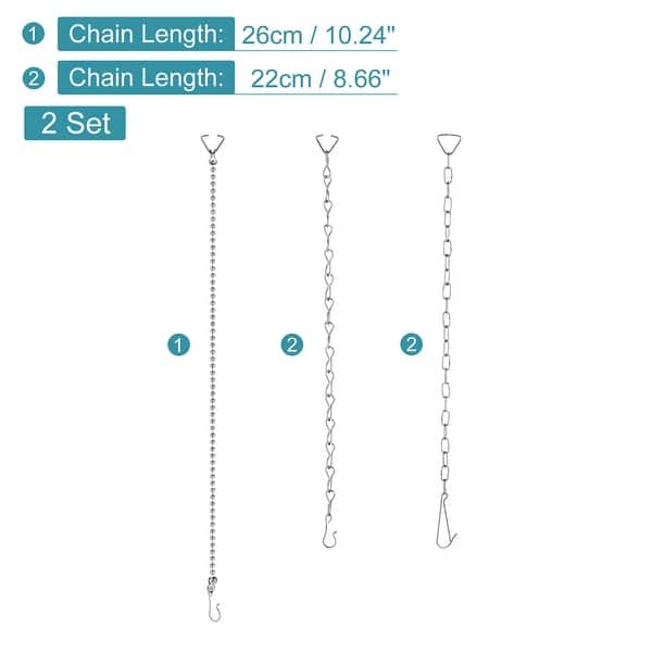 2set Toilet Flapper Chain 3 Styles Toilet Handle Lever Lift Flush