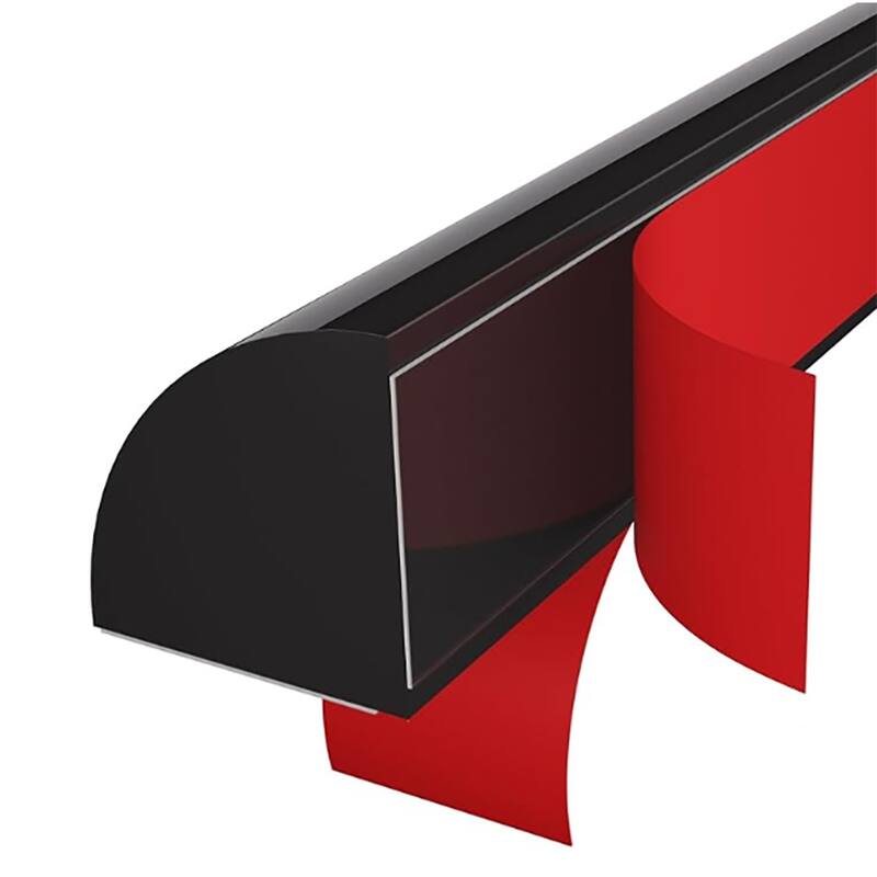 1/2 in. Dia x 10 ft. L Quarter Round Flexible Baseboard Moulding Trim - Black - 20ft