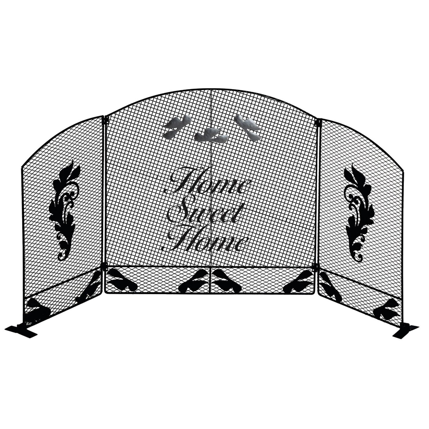 Shop Black Friday Deals On Home Sweet Home Arched Metal Pet Gate Freestanding Tri Fold Dog Fence For Doorways Stairs Indoor Outdoor Pet Barrier Overstock 29047813