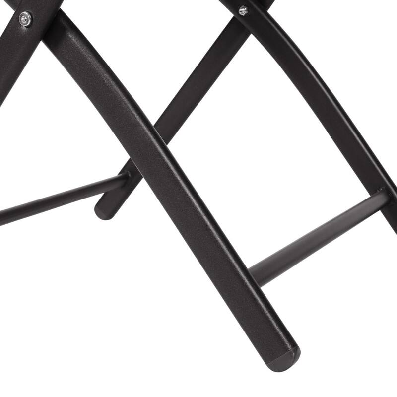 2 Pack Commercial Outdoor Flex Comfort Folding Chair with Metal Frame