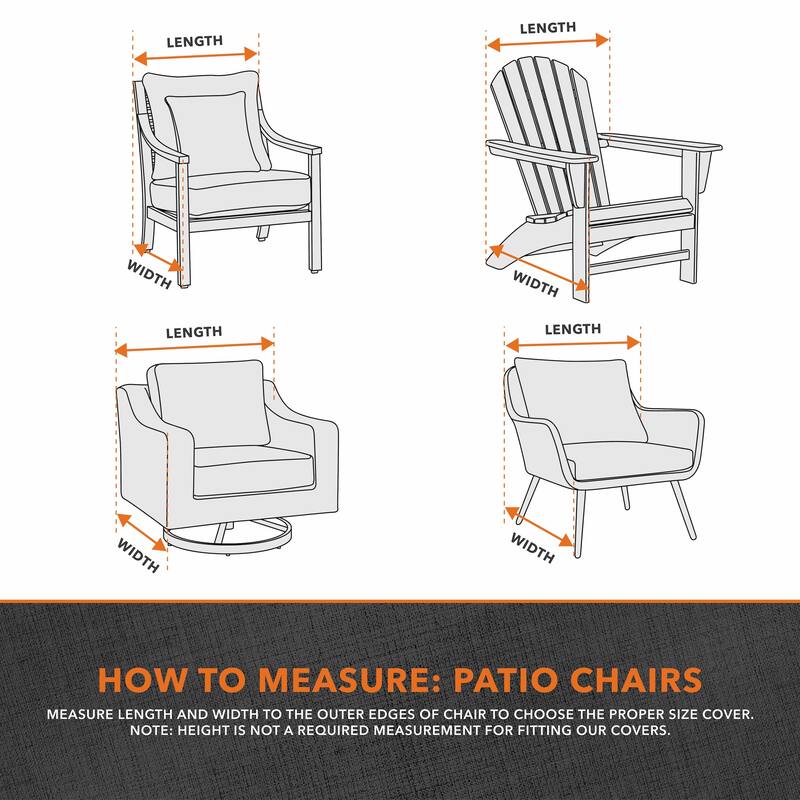Modern Leisure® Garrison Patio Swivel Lounge Chair Cover, Waterproof, 37.5"L x 39.25"W x 38.5"H, Sandstone, 2-Pack