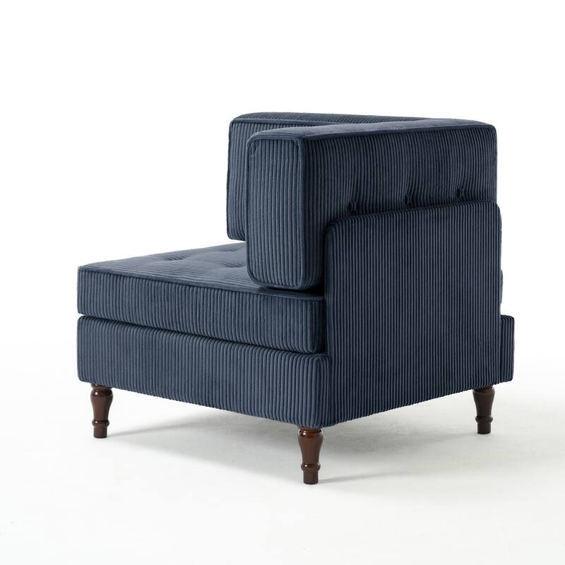 UIXE Corduroy Modular Corner Sofa Lounge Corner Arm Chair