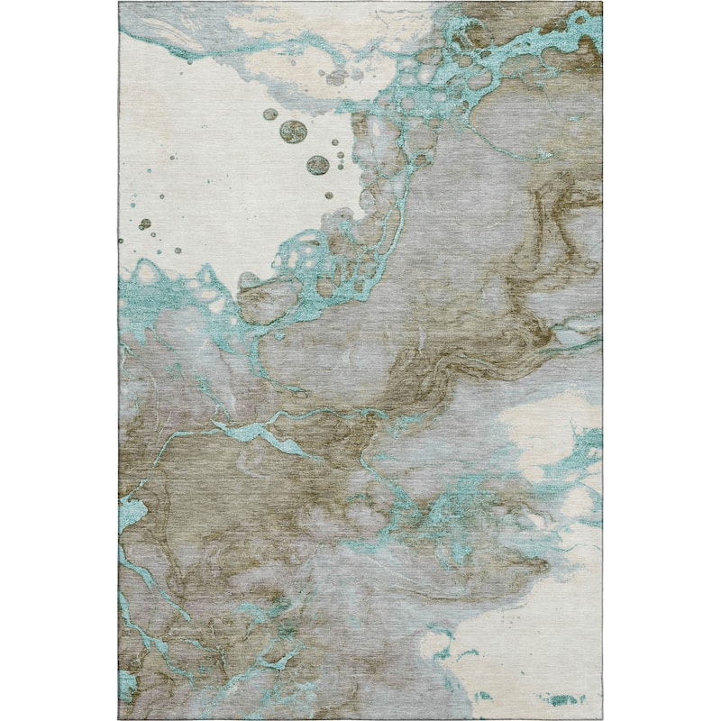 Premium Washable Super Soft Modern Crackle Mayfield Rug