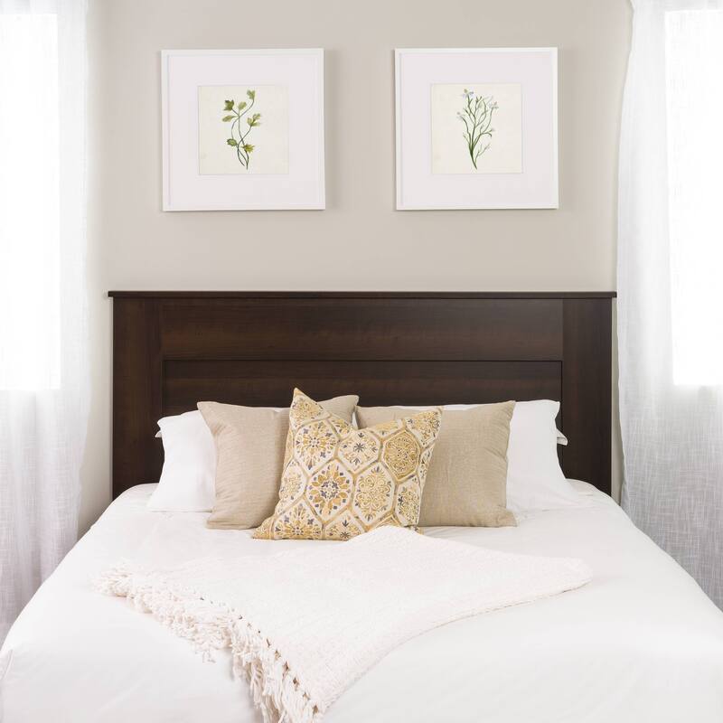 Prepac Queen-sized Flat-panel Headboard (Only) - rich espresso