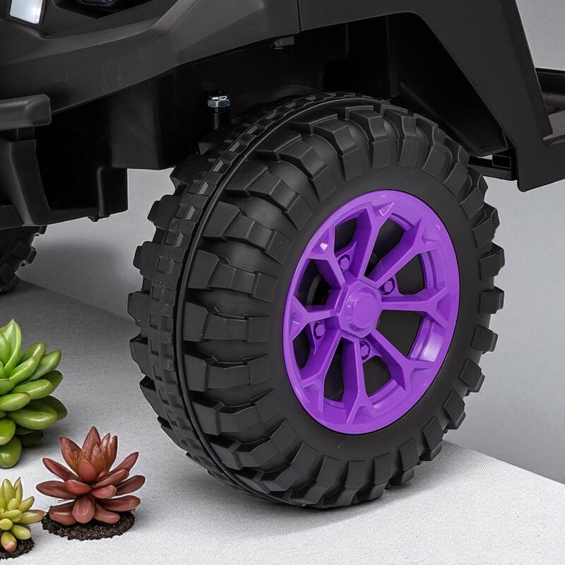 24V Kids Electric Ride-On Track with Dual Seats, Remote Control, Bluetooth Audio, and 4-Wheel Suspension
