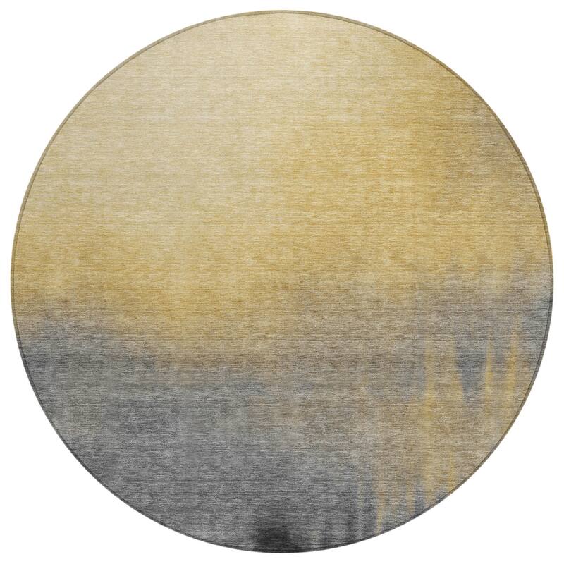 Machine Washable Indoor/ Outdoor Modern Dawn Chantille Rug