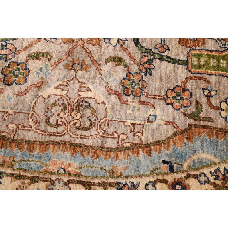 ECARPETGALLERY Hand-knotted Aryana Light Grey Wool Rug - 8'2 x 8'4