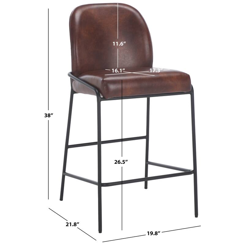 SAFAVIEH Ivey 27-inch Counter Stool - 20"W x 22"D x 38"H