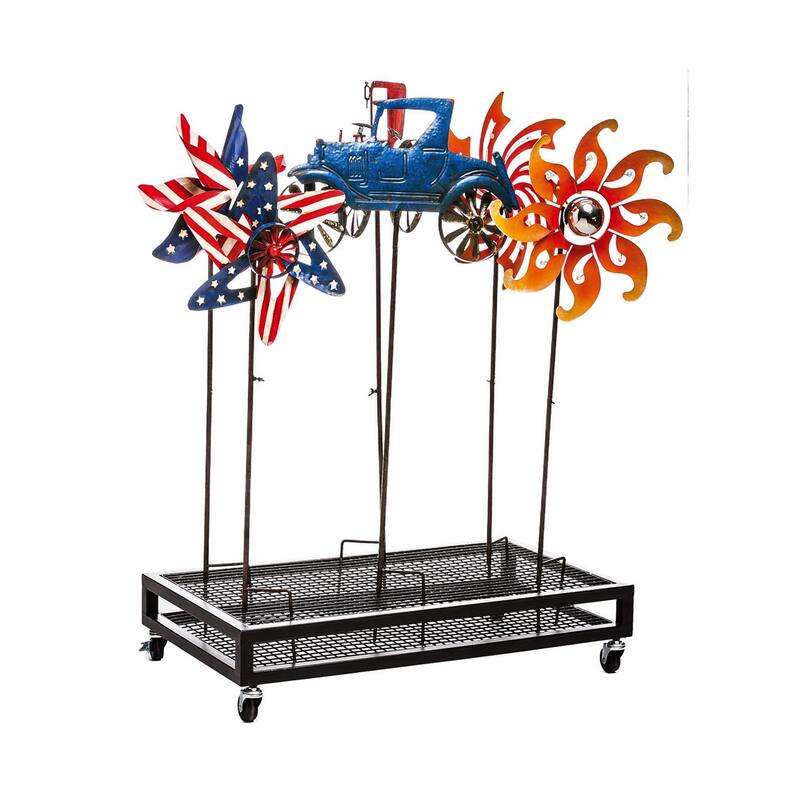 Garden Stake Rolling Grid Display, 16mm Pole