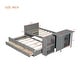 preview thumbnail 26 of 30, Twin Size Wood Platform Bed with Desk, Kids Daybed with 3 Drawers and Storage Shelf
