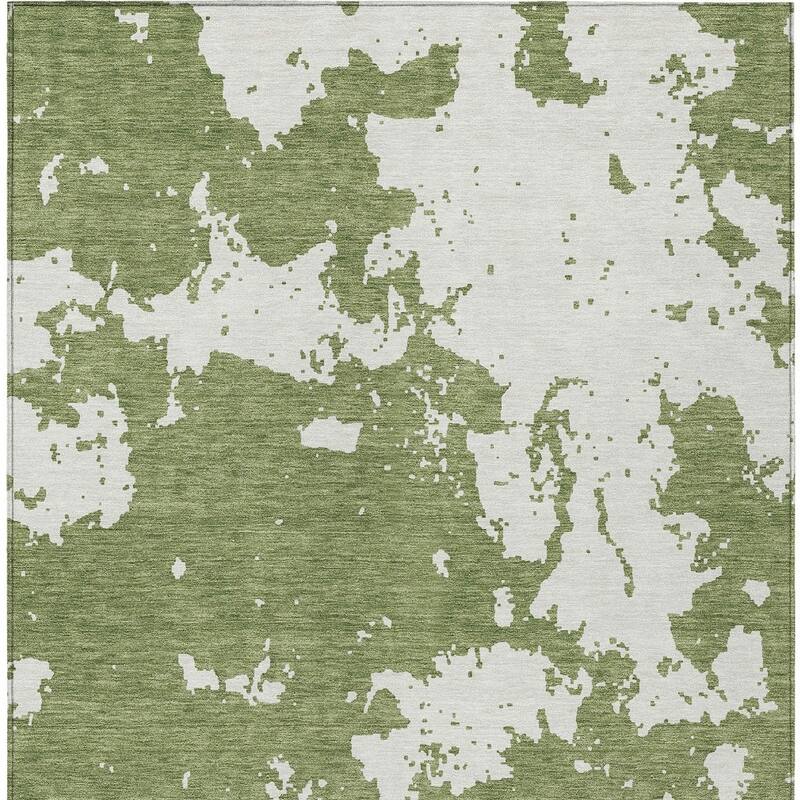 HomeRoots Abstract Transitional Rectangle Outdoor Rug