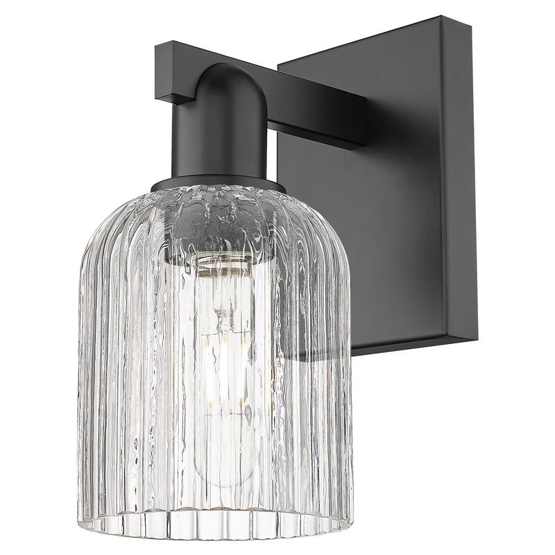 Innovations Lighting 716-1W-G559-5CL Bridal Veil 11" Tall Bathroom - Matte Black