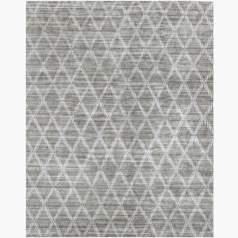 Ben Soleimani Rama Viscose Hand-Knotted Rug - 6' x 9' - Fog