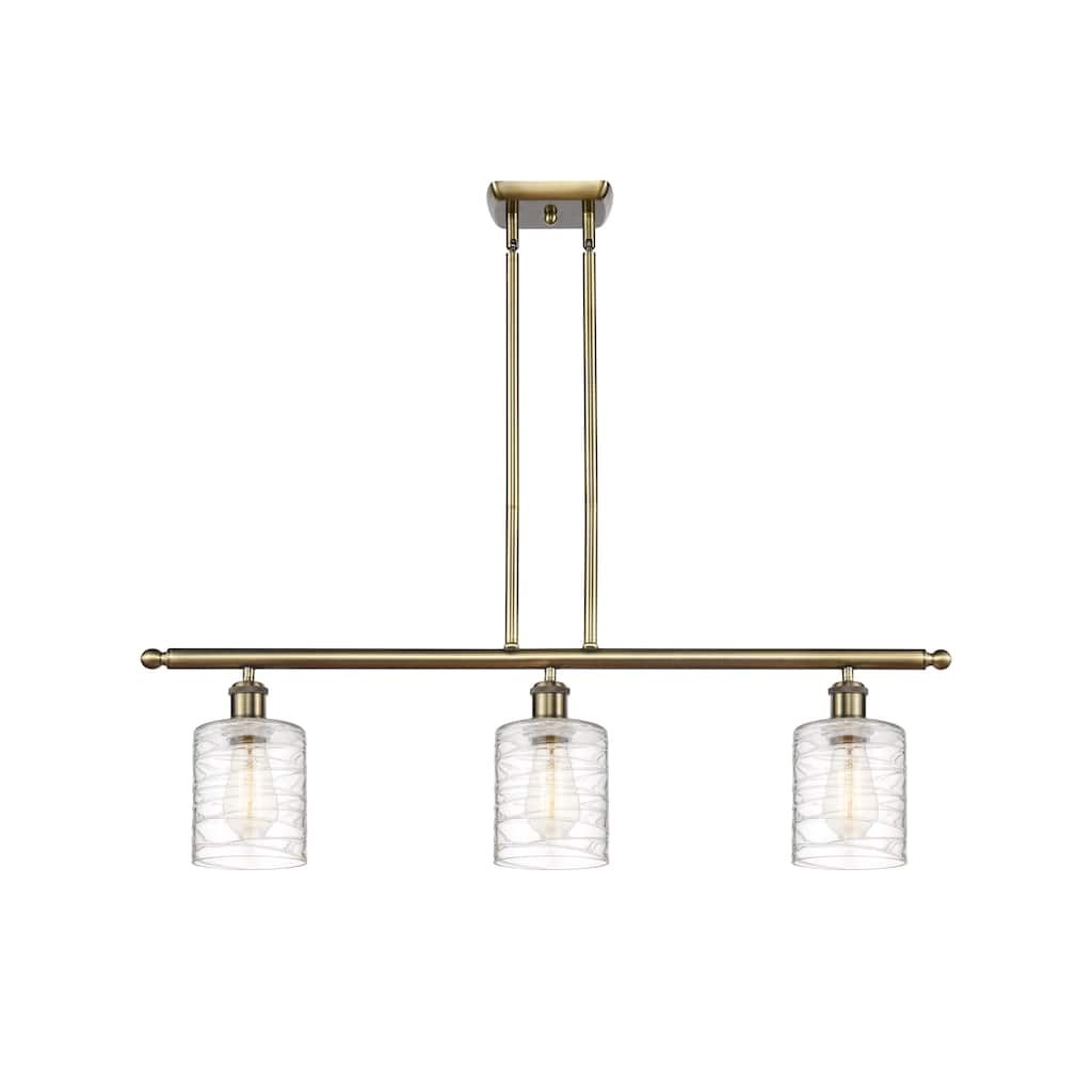 Innovations Lighting Ballston Cobbleskill - 3 Light 36" Island Light