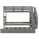 preview thumbnail 7 of 13, Twin-Over-Twin Bunk Bed with Twin size Trundle for Bedroom, Dorm, Adults