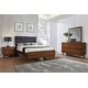 preview thumbnail 42 of 100, Robyn Upholstered Tufted Bedroom Set Dark Walnut Twin - 4 Piece