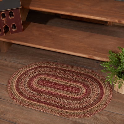 Cider Mill Jute Rug Oval w/ Pad 20x30 - 20" x 30"
