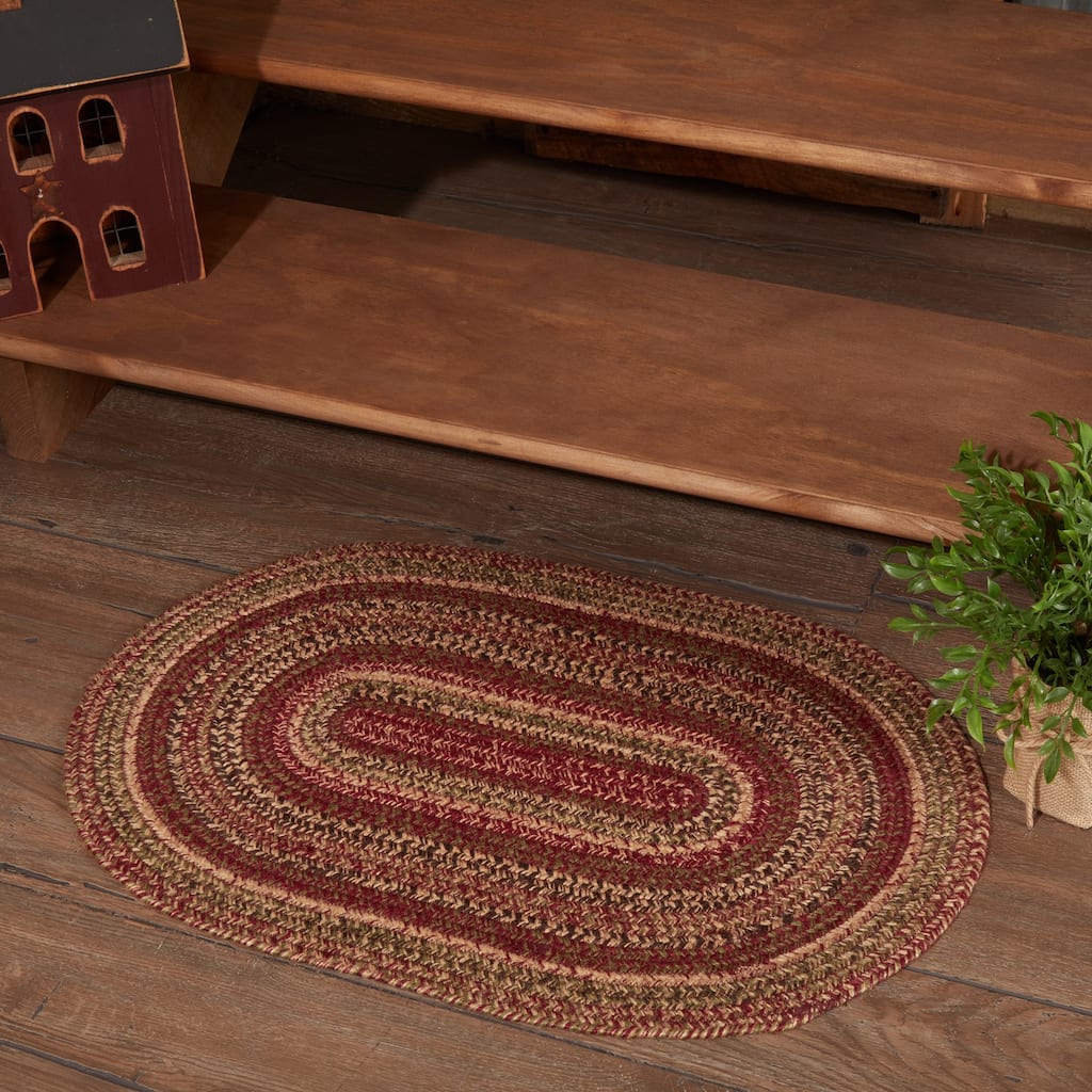 Cider Mill Jute Rug Oval w/ Pad 20x30 - 20" x 30"