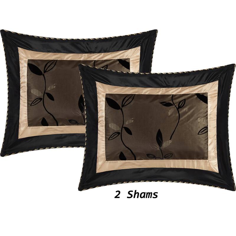 Grand Avenue Pandora Leaf Pattern Corded 6-Piece Comforter Set