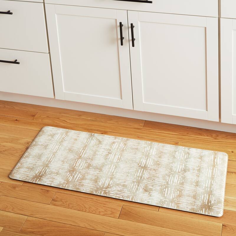 TOWN & COUNTRY BASICS Boho Geo Anti Fatigue Kitchen Mat Non-Slip Backing