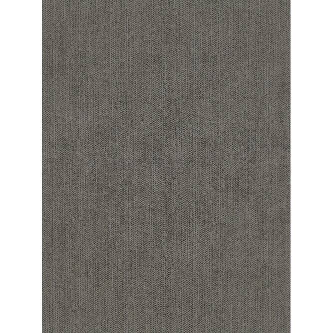 Brewster Holden Taupe Chevron Faux Linen Wallpaper - 21in x 396in x 0.025in