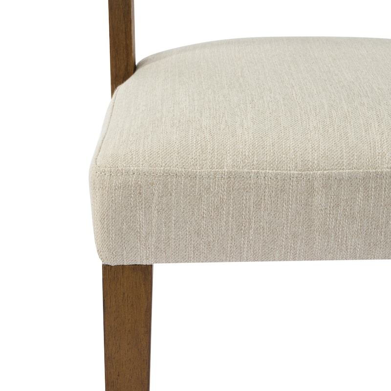 Christopher Knight Home - Caelum Rubberwood Upholstered Dining Chair with Cushioned Seat
