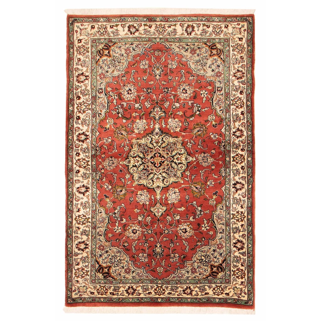 Andelz Navy, Red Rug 3'8" x 15'10" - 4'2 x 6'7