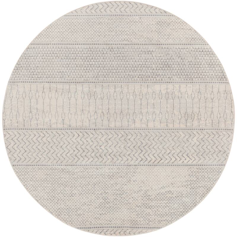Livabliss Lovato Bohemian Block Print Area Rug